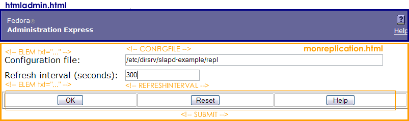 Monitoring Replication Setup Page Elements