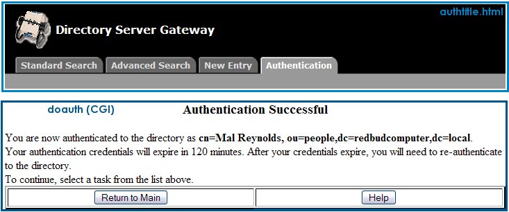 Authentication - Successful