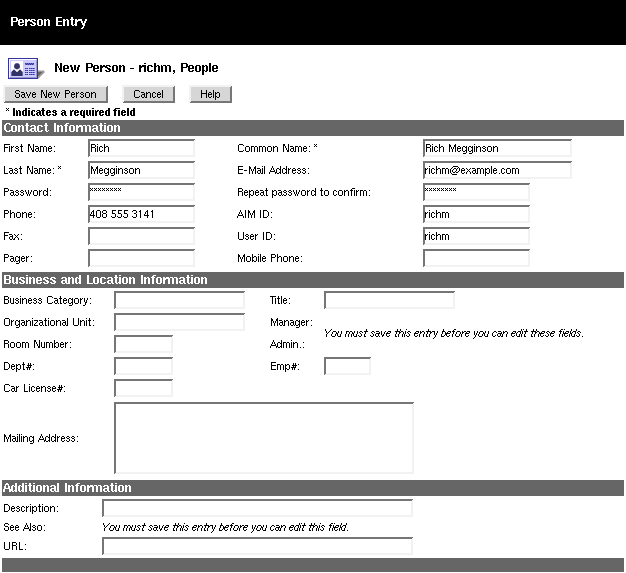 Directory Gateway New User 2